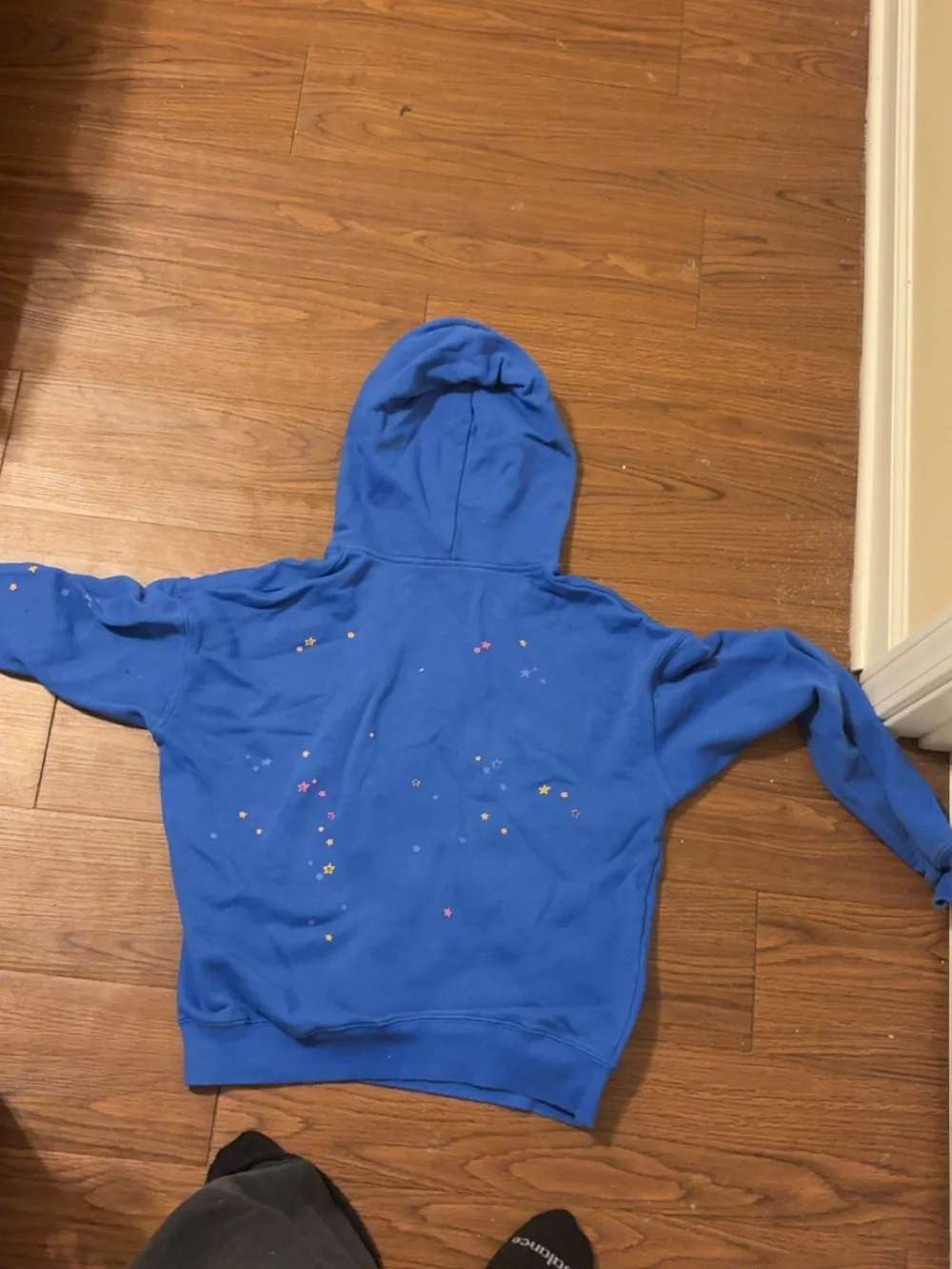 Blue Graphic Sweater Vest Hoodie -
